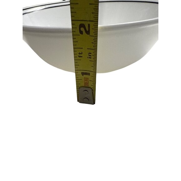 Corelle By Corning City Block Black Double Stripe Cereal Bowl White 6.25” USA - Picture 6 of 6